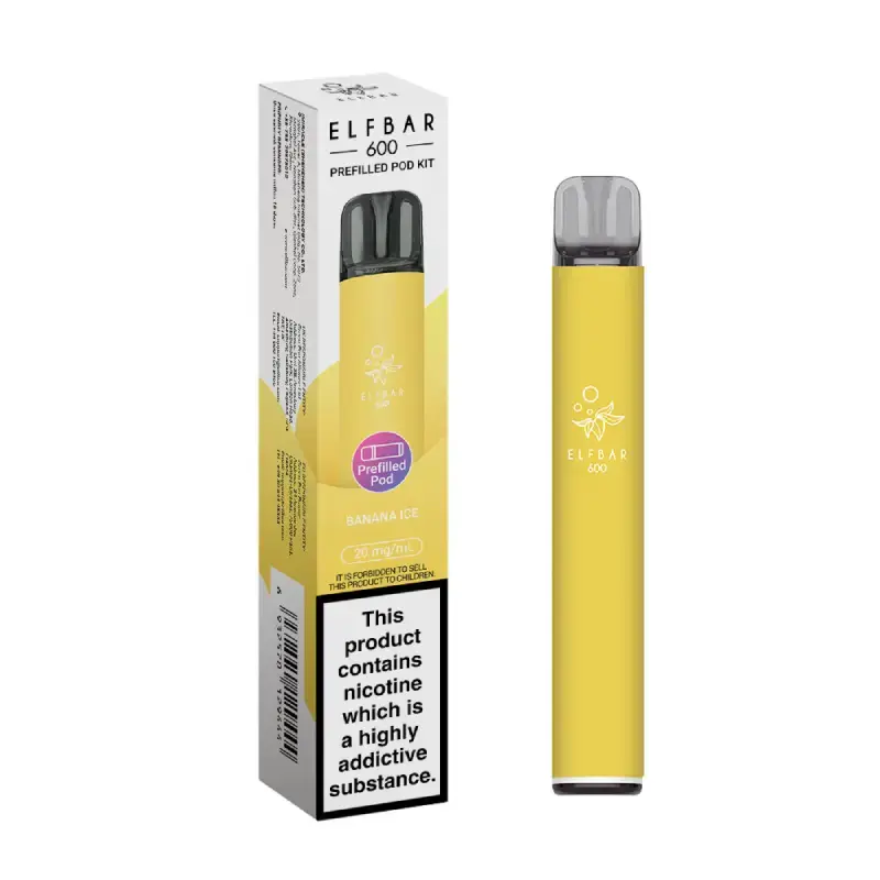 Banana Ice Elf Bar 600 Prefilled Pod Kit